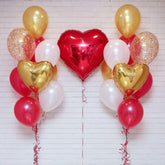 Σύνθεση Μπαλονιών με Καρδία  Γίγας Κόκκινη 91εκ